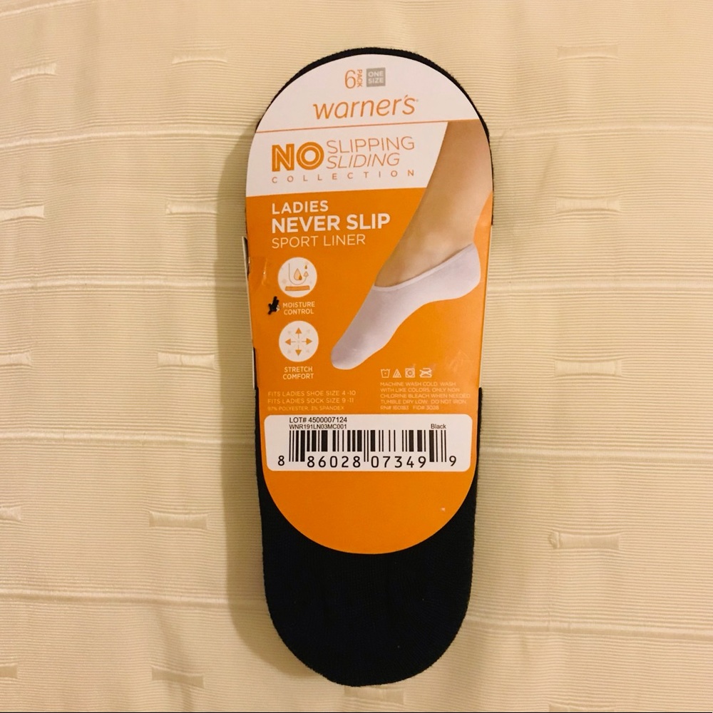 6Pk Warner’s No Slip Socks - Picture 5 of 7